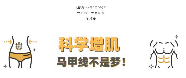 科学增肌|马甲线不是梦